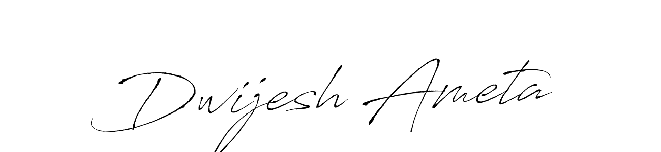 Dwijesh Ameta stylish signature style. Best Handwritten Sign (Antro_Vectra) for my name. Handwritten Signature Collection Ideas for my name Dwijesh Ameta. Dwijesh Ameta signature style 6 images and pictures png