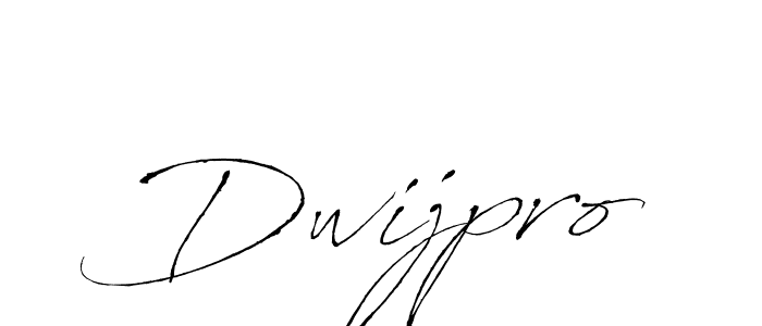 Create a beautiful signature design for name Dwijpro. With this signature (Antro_Vectra) fonts, you can make a handwritten signature for free. Dwijpro signature style 6 images and pictures png