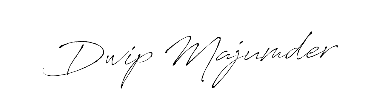 Create a beautiful signature design for name Dwip Majumder. With this signature (Antro_Vectra) fonts, you can make a handwritten signature for free. Dwip Majumder signature style 6 images and pictures png