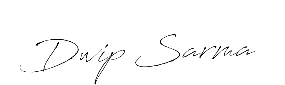 Create a beautiful signature design for name Dwip Sarma. With this signature (Antro_Vectra) fonts, you can make a handwritten signature for free. Dwip Sarma signature style 6 images and pictures png