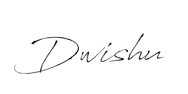 Make a beautiful signature design for name Dwishu. With this signature (Antro_Vectra) style, you can create a handwritten signature for free. Dwishu signature style 6 images and pictures png