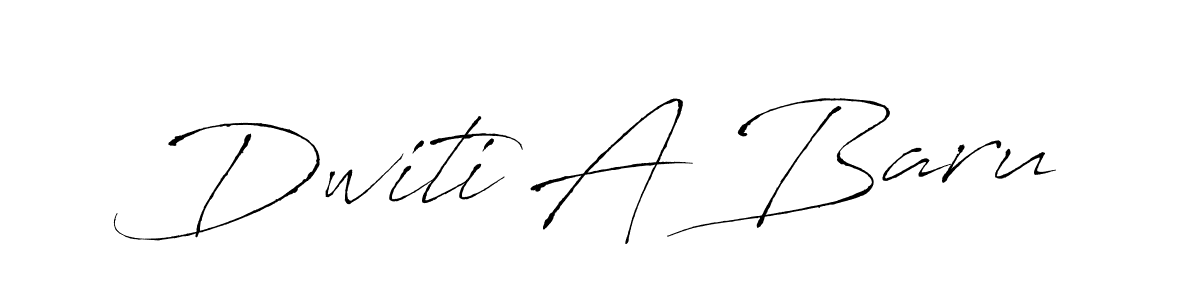 How to make Dwiti A Baru signature? Antro_Vectra is a professional autograph style. Create handwritten signature for Dwiti A Baru name. Dwiti A Baru signature style 6 images and pictures png