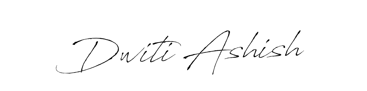 Dwiti Ashish stylish signature style. Best Handwritten Sign (Antro_Vectra) for my name. Handwritten Signature Collection Ideas for my name Dwiti Ashish. Dwiti Ashish signature style 6 images and pictures png