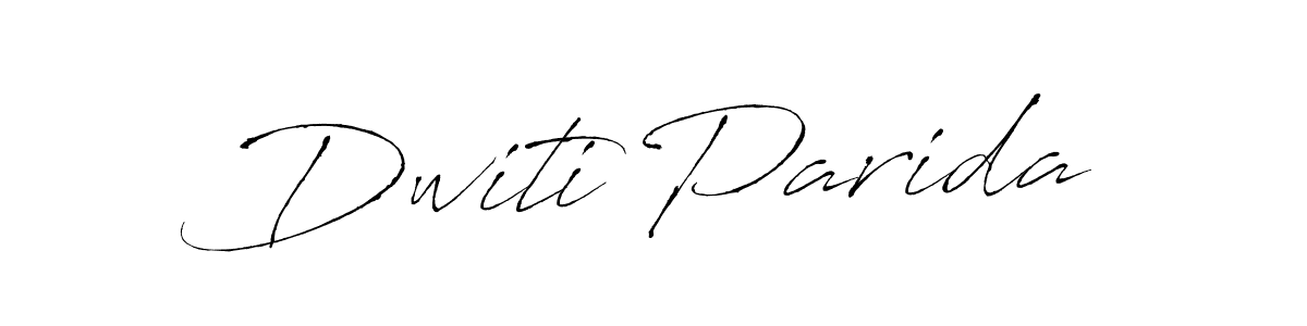 if you are searching for the best signature style for your name Dwiti Parida. so please give up your signature search. here we have designed multiple signature styles  using Antro_Vectra. Dwiti Parida signature style 6 images and pictures png