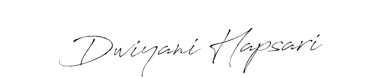 Once you've used our free online signature maker to create your best signature Antro_Vectra style, it's time to enjoy all of the benefits that Dwiyani Hapsari name signing documents. Dwiyani Hapsari signature style 6 images and pictures png