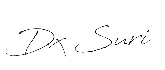 How to make Dx Suri name signature. Use Antro_Vectra style for creating short signs online. This is the latest handwritten sign. Dx Suri signature style 6 images and pictures png