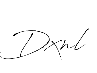 How to make Dxnl signature? Antro_Vectra is a professional autograph style. Create handwritten signature for Dxnl name. Dxnl signature style 6 images and pictures png