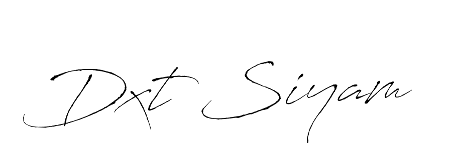 Create a beautiful signature design for name Dxt Siyam. With this signature (Antro_Vectra) fonts, you can make a handwritten signature for free. Dxt Siyam signature style 6 images and pictures png