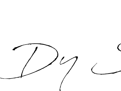 How to make Dy S name signature. Use Antro_Vectra style for creating short signs online. This is the latest handwritten sign. Dy S signature style 6 images and pictures png