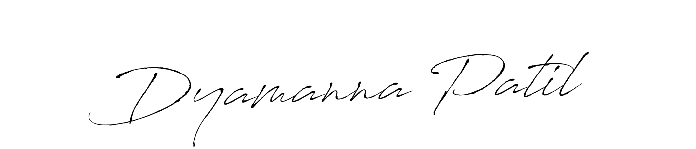 Create a beautiful signature design for name Dyamanna Patil. With this signature (Antro_Vectra) fonts, you can make a handwritten signature for free. Dyamanna Patil signature style 6 images and pictures png