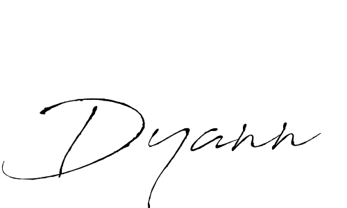 You should practise on your own different ways (Antro_Vectra) to write your name (Dyann) in signature. don't let someone else do it for you. Dyann signature style 6 images and pictures png