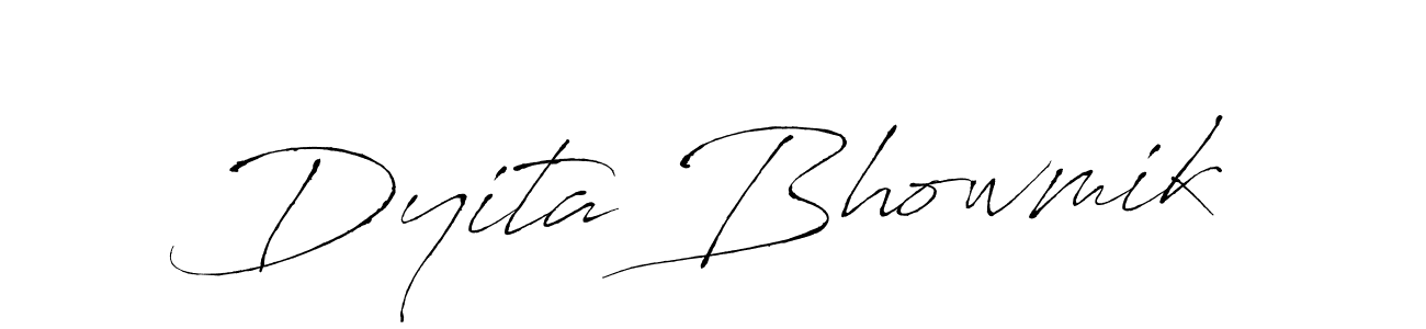 How to make Dyita Bhowmik signature? Antro_Vectra is a professional autograph style. Create handwritten signature for Dyita Bhowmik name. Dyita Bhowmik signature style 6 images and pictures png
