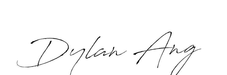 Use a signature maker to create a handwritten signature online. With this signature software, you can design (Antro_Vectra) your own signature for name Dylan Ang. Dylan Ang signature style 6 images and pictures png