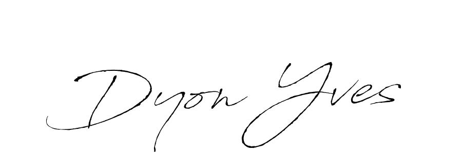 You should practise on your own different ways (Antro_Vectra) to write your name (Dyon Yves) in signature. don't let someone else do it for you. Dyon Yves signature style 6 images and pictures png