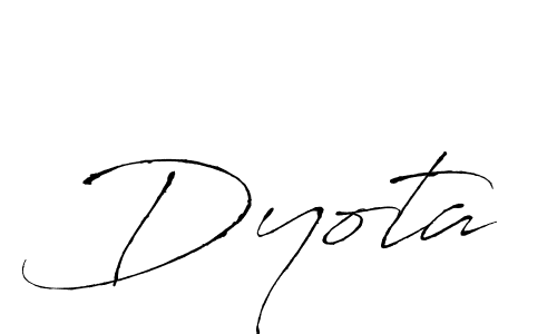 Make a beautiful signature design for name Dyota. With this signature (Antro_Vectra) style, you can create a handwritten signature for free. Dyota signature style 6 images and pictures png