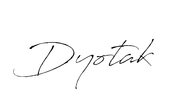 Dyotak stylish signature style. Best Handwritten Sign (Antro_Vectra) for my name. Handwritten Signature Collection Ideas for my name Dyotak. Dyotak signature style 6 images and pictures png