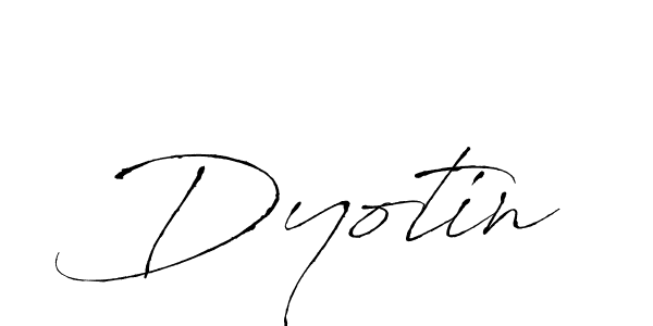 How to make Dyotin signature? Antro_Vectra is a professional autograph style. Create handwritten signature for Dyotin name. Dyotin signature style 6 images and pictures png