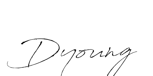 You should practise on your own different ways (Antro_Vectra) to write your name (Dyoung) in signature. don't let someone else do it for you. Dyoung signature style 6 images and pictures png