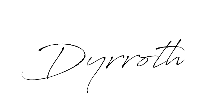 Make a beautiful signature design for name Dyrroth. Use this online signature maker to create a handwritten signature for free. Dyrroth signature style 6 images and pictures png