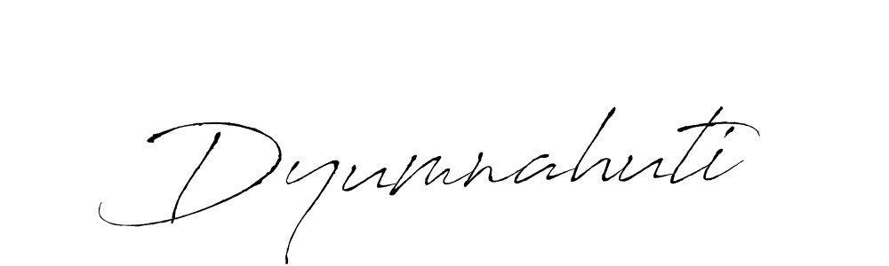 How to make Dyumnahuti name signature. Use Antro_Vectra style for creating short signs online. This is the latest handwritten sign. Dyumnahuti signature style 6 images and pictures png