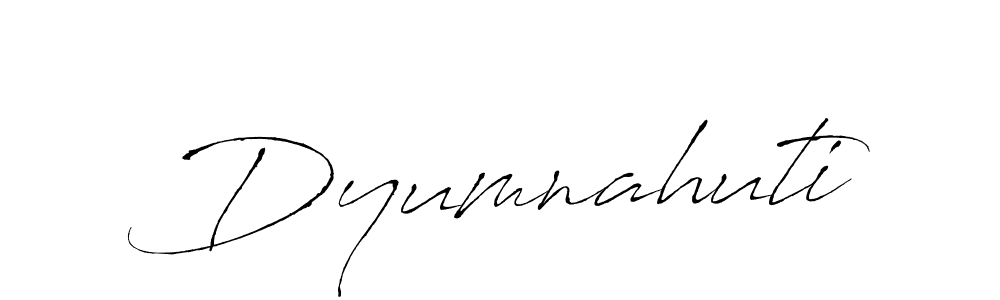 Use a signature maker to create a handwritten signature online. With this signature software, you can design (Antro_Vectra) your own signature for name Dyumnahuti. Dyumnahuti signature style 6 images and pictures png