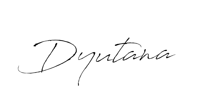 Make a beautiful signature design for name Dyutana. With this signature (Antro_Vectra) style, you can create a handwritten signature for free. Dyutana signature style 6 images and pictures png