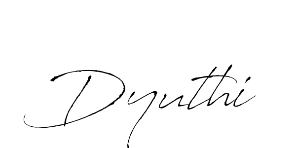 How to make Dyuthi signature? Antro_Vectra is a professional autograph style. Create handwritten signature for Dyuthi name. Dyuthi signature style 6 images and pictures png