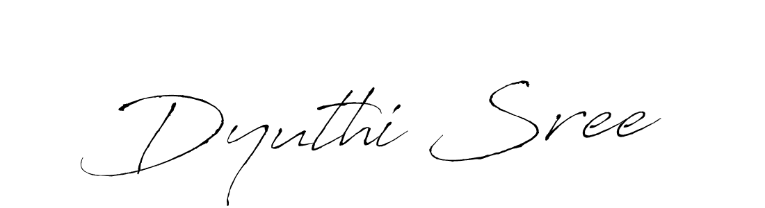 Use a signature maker to create a handwritten signature online. With this signature software, you can design (Antro_Vectra) your own signature for name Dyuthi Sree. Dyuthi Sree signature style 6 images and pictures png