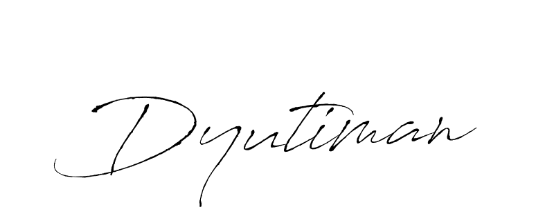 Create a beautiful signature design for name Dyutiman. With this signature (Antro_Vectra) fonts, you can make a handwritten signature for free. Dyutiman signature style 6 images and pictures png