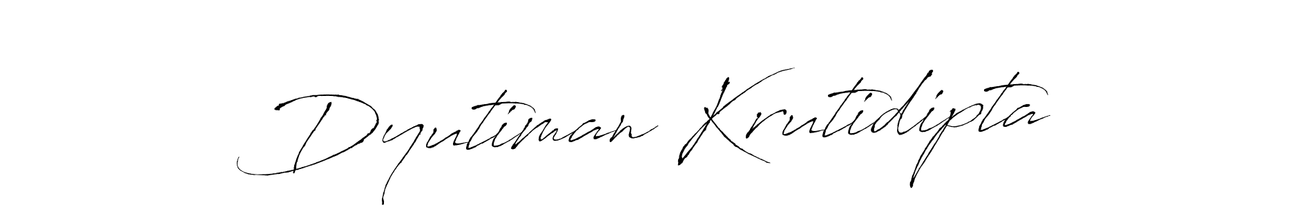 Also we have Dyutiman Krutidipta name is the best signature style. Create professional handwritten signature collection using Antro_Vectra autograph style. Dyutiman Krutidipta signature style 6 images and pictures png
