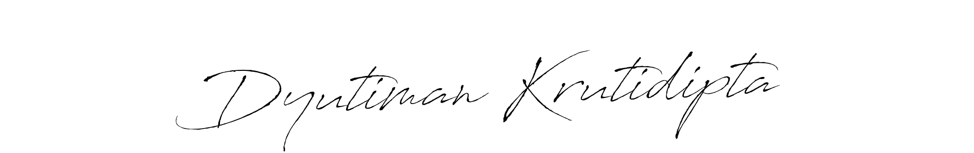 Design your own signature with our free online signature maker. With this signature software, you can create a handwritten (Antro_Vectra) signature for name Dyutiman Krutidipta. Dyutiman Krutidipta signature style 6 images and pictures png