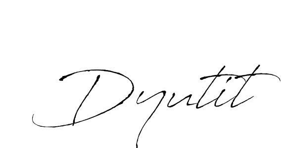 How to make Dyutit name signature. Use Antro_Vectra style for creating short signs online. This is the latest handwritten sign. Dyutit signature style 6 images and pictures png