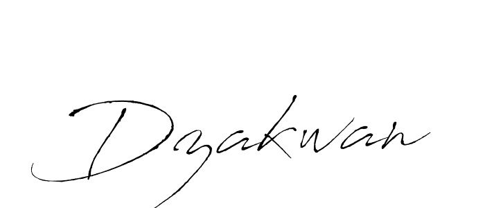 Design your own signature with our free online signature maker. With this signature software, you can create a handwritten (Antro_Vectra) signature for name Dzakwan. Dzakwan signature style 6 images and pictures png