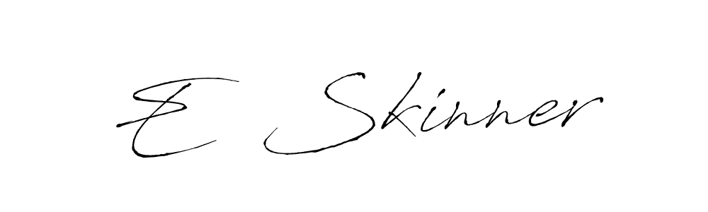 Antro_Vectra is a professional signature style that is perfect for those who want to add a touch of class to their signature. It is also a great choice for those who want to make their signature more unique. Get E  Skinner name to fancy signature for free. E  Skinner signature style 6 images and pictures png