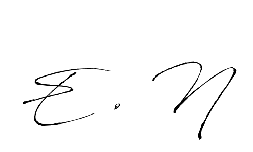 How to make E . N signature? Antro_Vectra is a professional autograph style. Create handwritten signature for E . N name. E . N signature style 6 images and pictures png