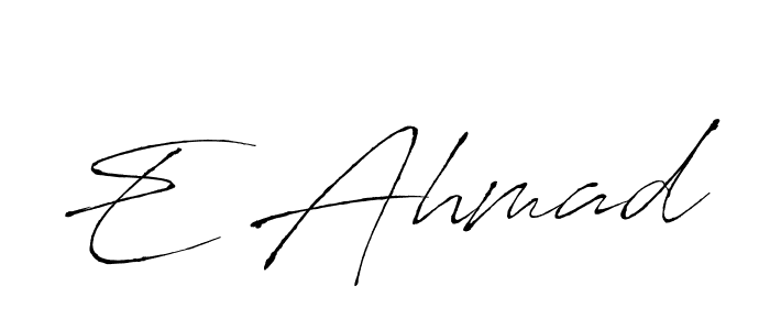 You should practise on your own different ways (Antro_Vectra) to write your name (E Ahmad) in signature. don't let someone else do it for you. E Ahmad signature style 6 images and pictures png