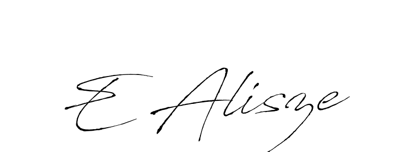 Antro_Vectra is a professional signature style that is perfect for those who want to add a touch of class to their signature. It is also a great choice for those who want to make their signature more unique. Get E Alisze name to fancy signature for free. E Alisze signature style 6 images and pictures png