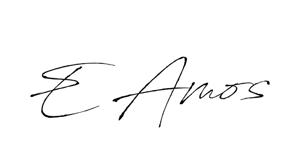 You should practise on your own different ways (Antro_Vectra) to write your name (E Amos) in signature. don't let someone else do it for you. E Amos signature style 6 images and pictures png