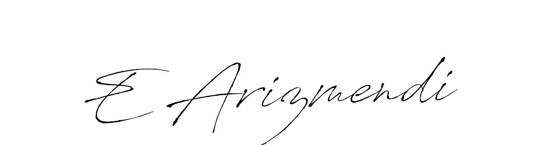 Also we have E Arizmendi name is the best signature style. Create professional handwritten signature collection using Antro_Vectra autograph style. E Arizmendi signature style 6 images and pictures png