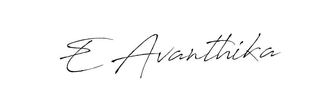 You can use this online signature creator to create a handwritten signature for the name E Avanthika. This is the best online autograph maker. E Avanthika signature style 6 images and pictures png