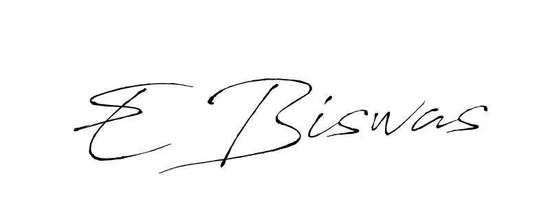 You should practise on your own different ways (Antro_Vectra) to write your name (E Biswas) in signature. don't let someone else do it for you. E Biswas signature style 6 images and pictures png