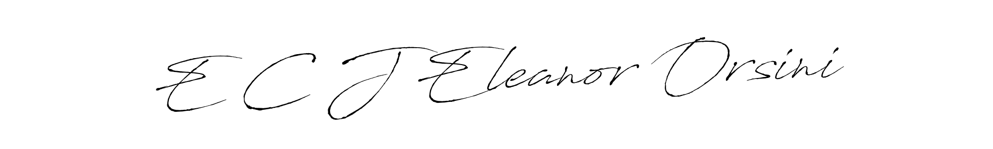 Design your own signature with our free online signature maker. With this signature software, you can create a handwritten (Antro_Vectra) signature for name E C J Eleanor Orsini. E C J Eleanor Orsini signature style 6 images and pictures png