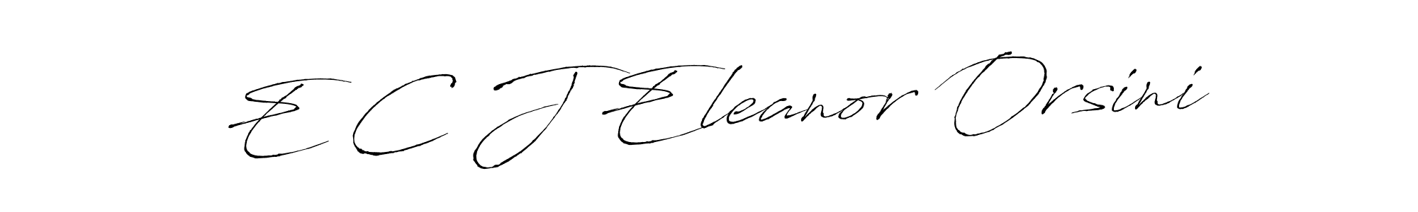 E C J Eleanor Orsini stylish signature style. Best Handwritten Sign (Antro_Vectra) for my name. Handwritten Signature Collection Ideas for my name E C J Eleanor Orsini. E C J Eleanor Orsini signature style 6 images and pictures png