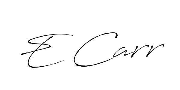 Design your own signature with our free online signature maker. With this signature software, you can create a handwritten (Antro_Vectra) signature for name E Carr. E Carr signature style 6 images and pictures png