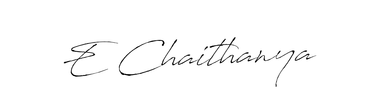 Also You can easily find your signature by using the search form. We will create E Chaithanya name handwritten signature images for you free of cost using Antro_Vectra sign style. E Chaithanya signature style 6 images and pictures png