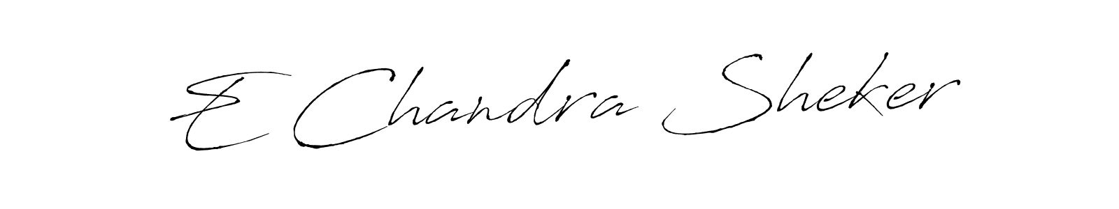 Similarly Antro_Vectra is the best handwritten signature design. Signature creator online .You can use it as an online autograph creator for name E Chandra Sheker. E Chandra Sheker signature style 6 images and pictures png