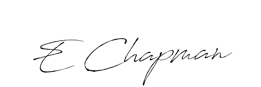 Design your own signature with our free online signature maker. With this signature software, you can create a handwritten (Antro_Vectra) signature for name E Chapman. E Chapman signature style 6 images and pictures png