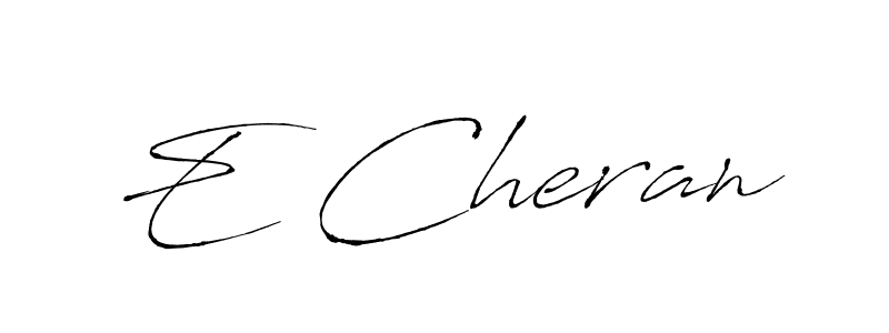 The best way (Antro_Vectra) to make a short signature is to pick only two or three words in your name. The name E Cheran include a total of six letters. For converting this name. E Cheran signature style 6 images and pictures png