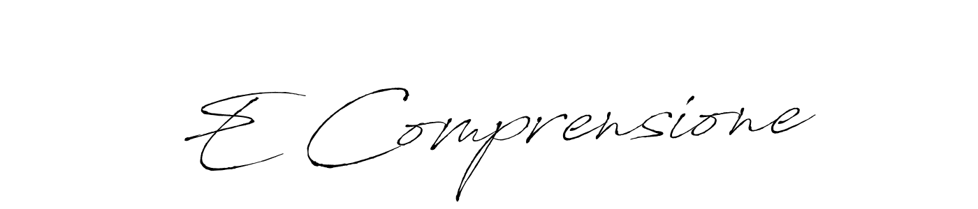 Also we have E Comprensione name is the best signature style. Create professional handwritten signature collection using Antro_Vectra autograph style. E Comprensione signature style 6 images and pictures png