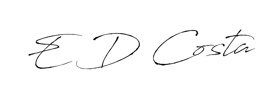Also we have E D Costa name is the best signature style. Create professional handwritten signature collection using Antro_Vectra autograph style. E D Costa signature style 6 images and pictures png